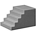 Bearhug HO Scale Concrete Staircase - Pack of 3 BE1798803